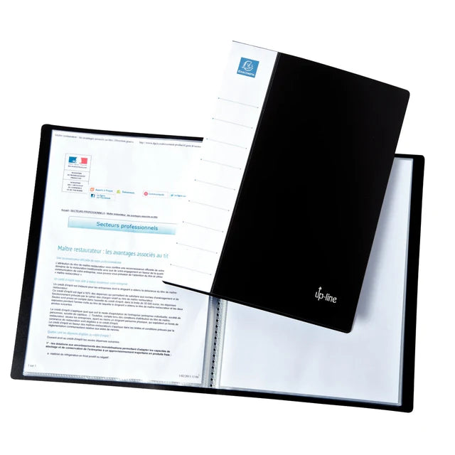 Black Clear Book A4 - 40 Pockets
