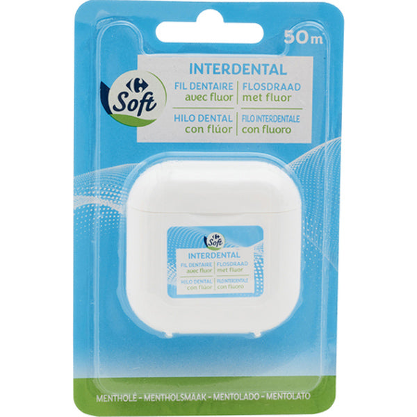 Carrefour Menthol Dental Floss  -  50M