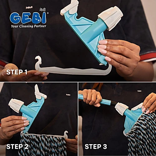 Gebi Cotton Floor Clip & Fit Mop -  1 pc