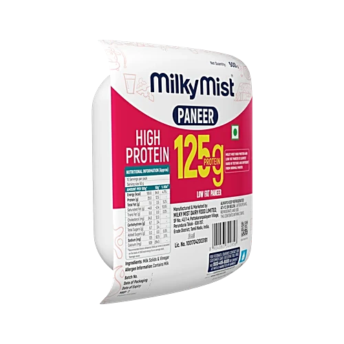 Milky Mist Fresh Low Fat Paneer High in Protein - 500 g