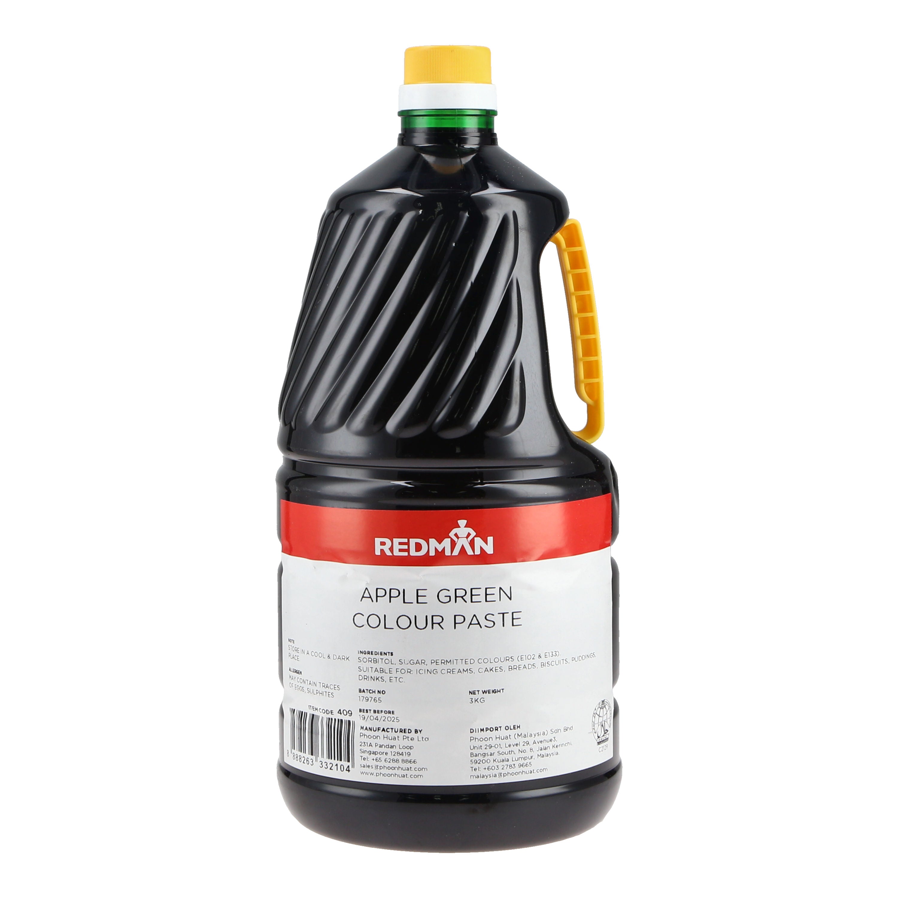 Redman Apple Green Colour Paste - 3 Kg