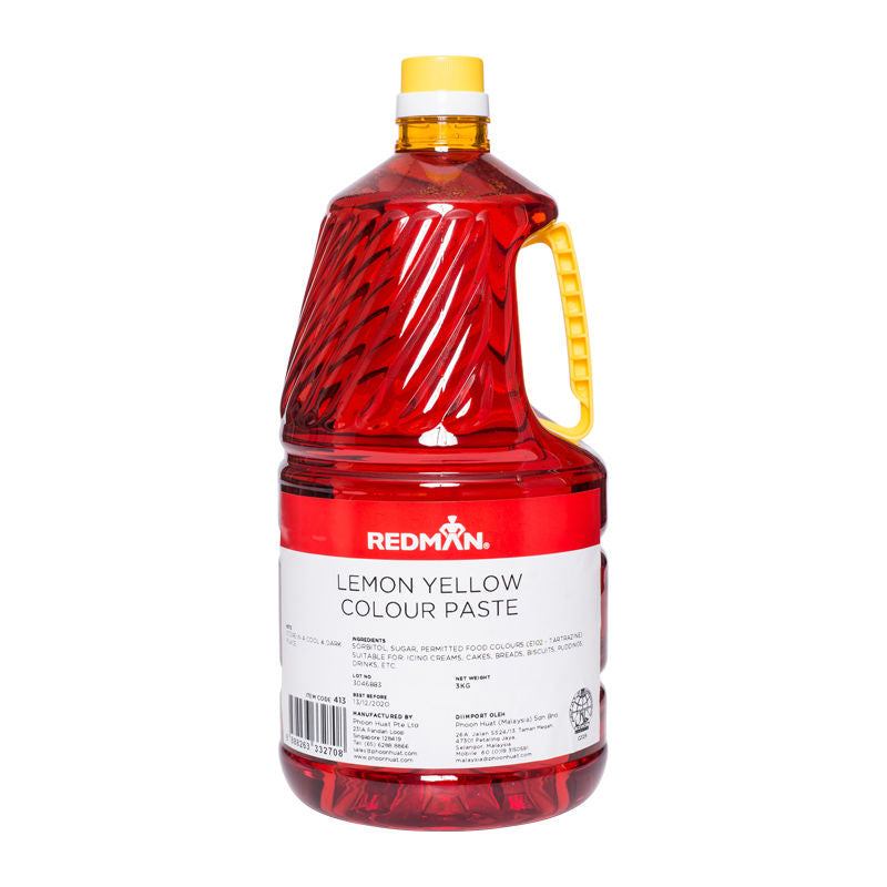 Redman Lemon Yellow Colour Paste - 3 Kg