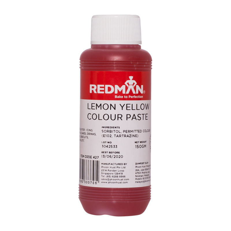Redman Lemon Yellow Colour Paste - 150 G