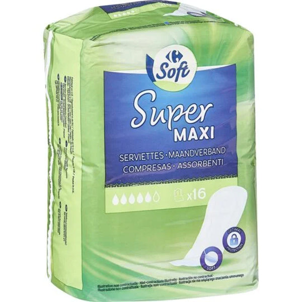 Carrefour Maxi Absorption Super Pads  - 16Pc
