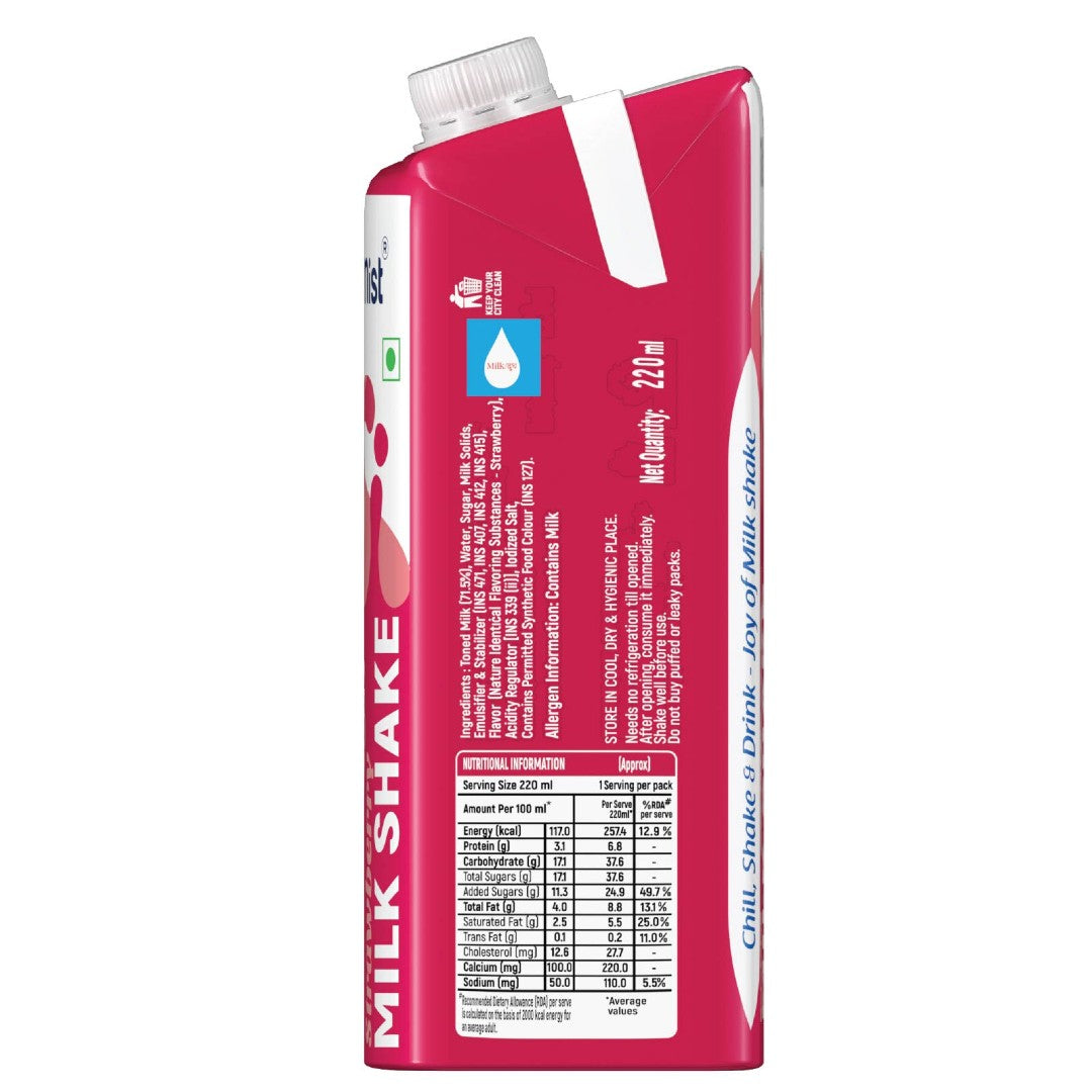 Milky Mist Milk Shake Strawberry - 170 ml