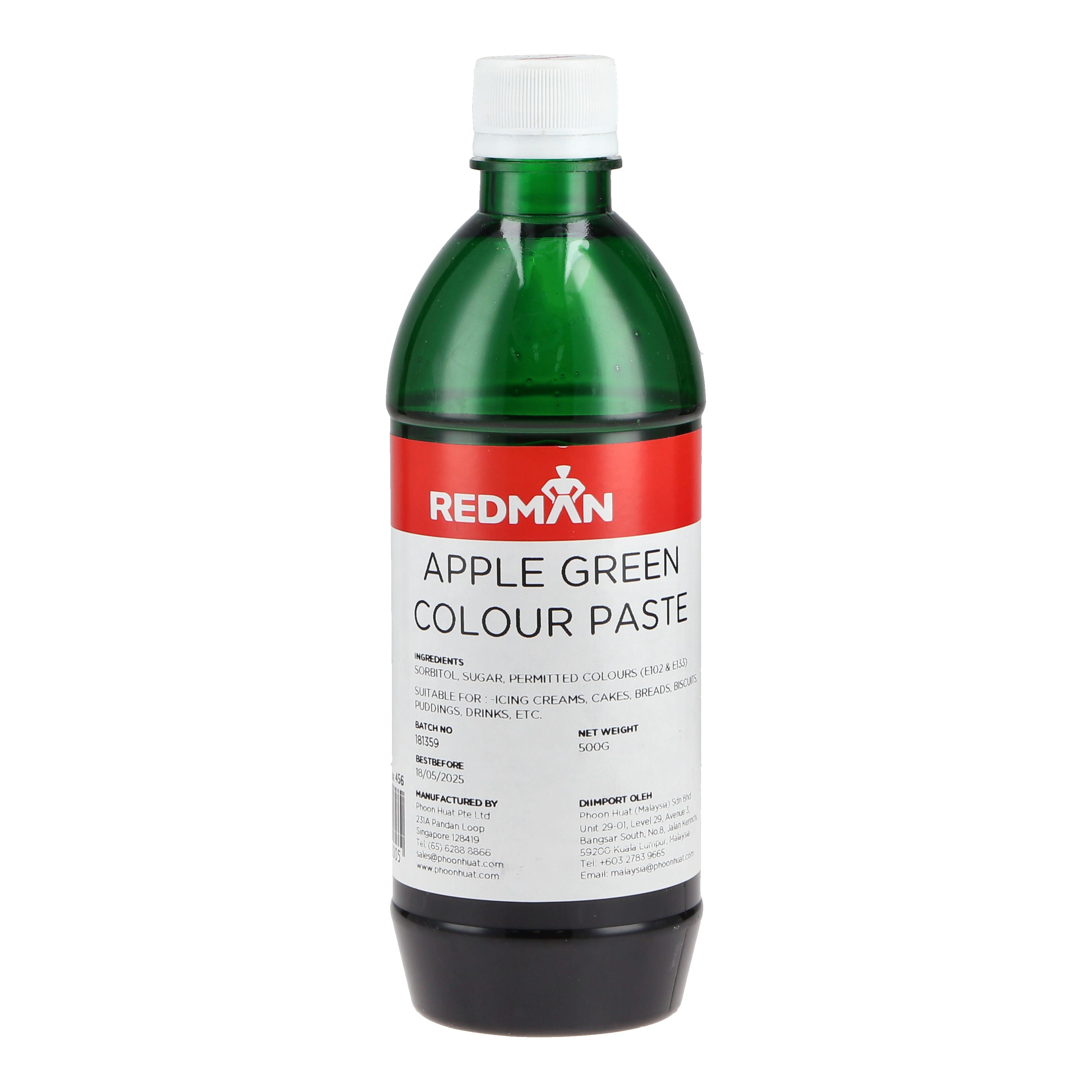 Redman Apple Green Colour Paste - 500 G