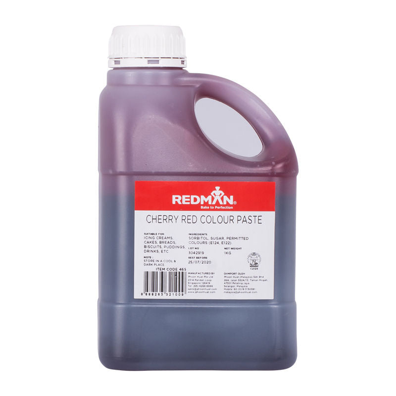 Redman Cherry Red Colour Paste - 1 Kg