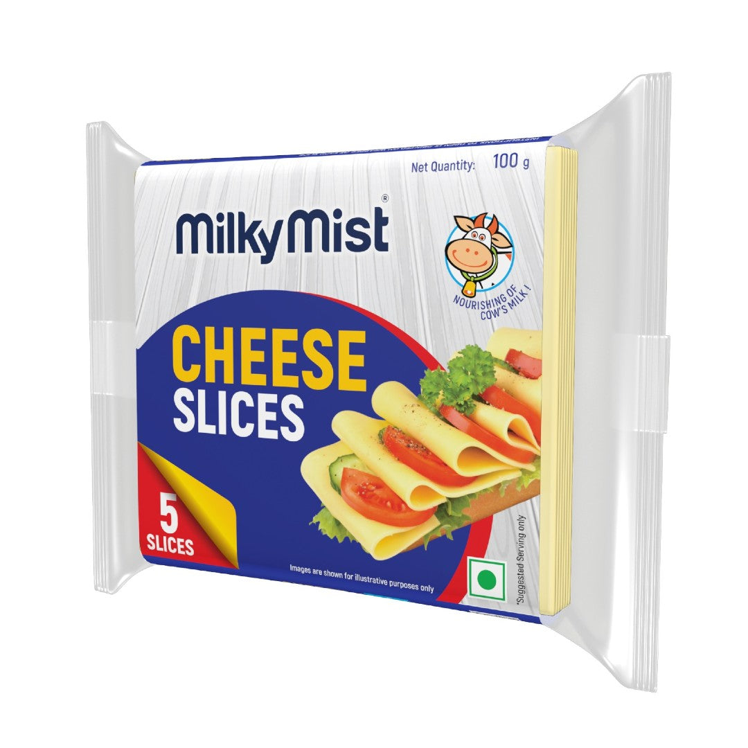 Milky Mist Cheese Slices (Chilled) - 100 g (5 Slices)