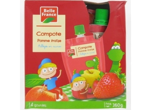 Belle France Light Apple Straw Compote  -  90 G