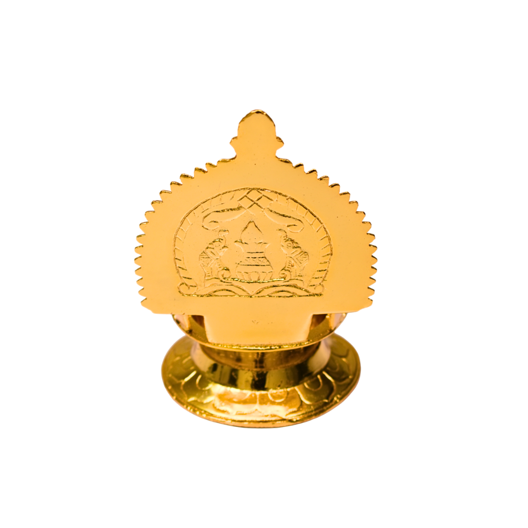 Authentic Gold Plated Brass Astalakshmi Diya - 600 g