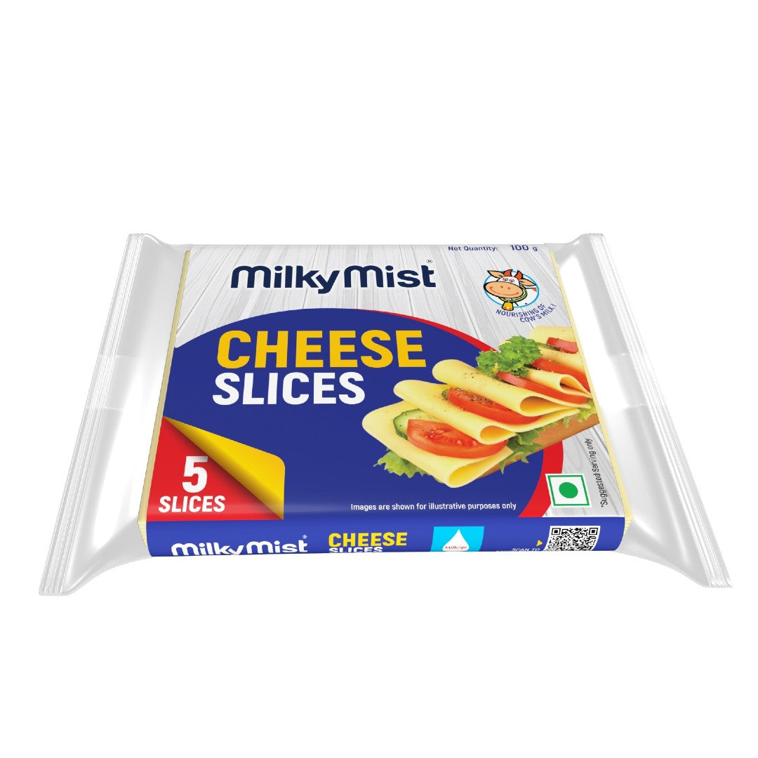 Milky Mist Cheese Slices (Chilled) - 100 g (5 Slices)
