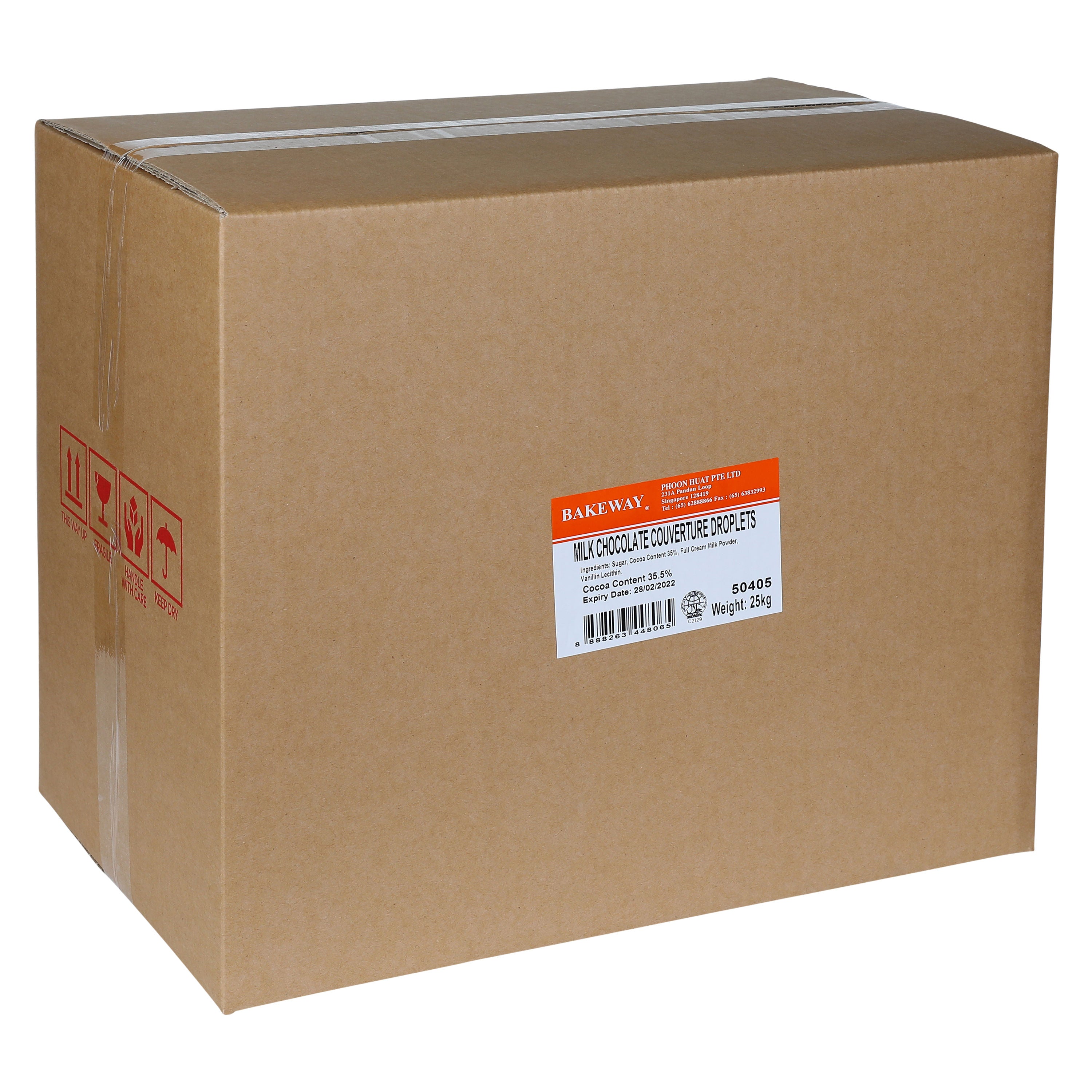 Bakeway Choc Couv Milk Drop 35.5% Bakeway - 25 Kg