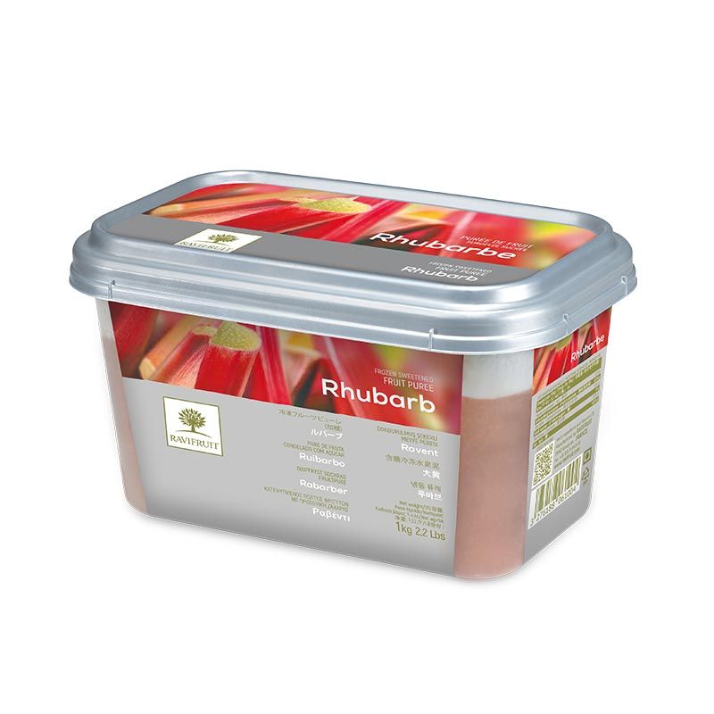 Ravifruit Frozen Rhubarb Fruit Puree  -  1Kg