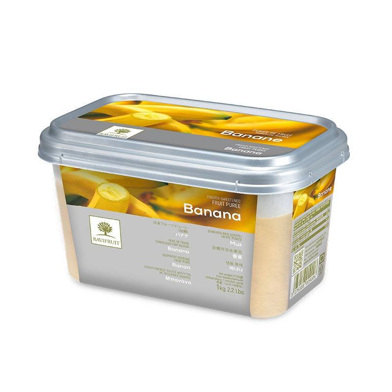Ravifruit Frozen Banana Puree 8009  -  1Kg