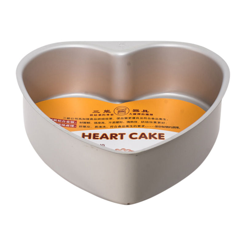 Sanneng 8" Heart Shaped Anodized Cake Mould Sn6856 - 1 Pc