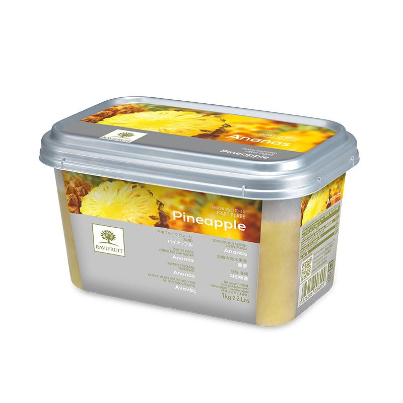 Ravifruit Frozen Pineapple Puree 8008  -  1Kg