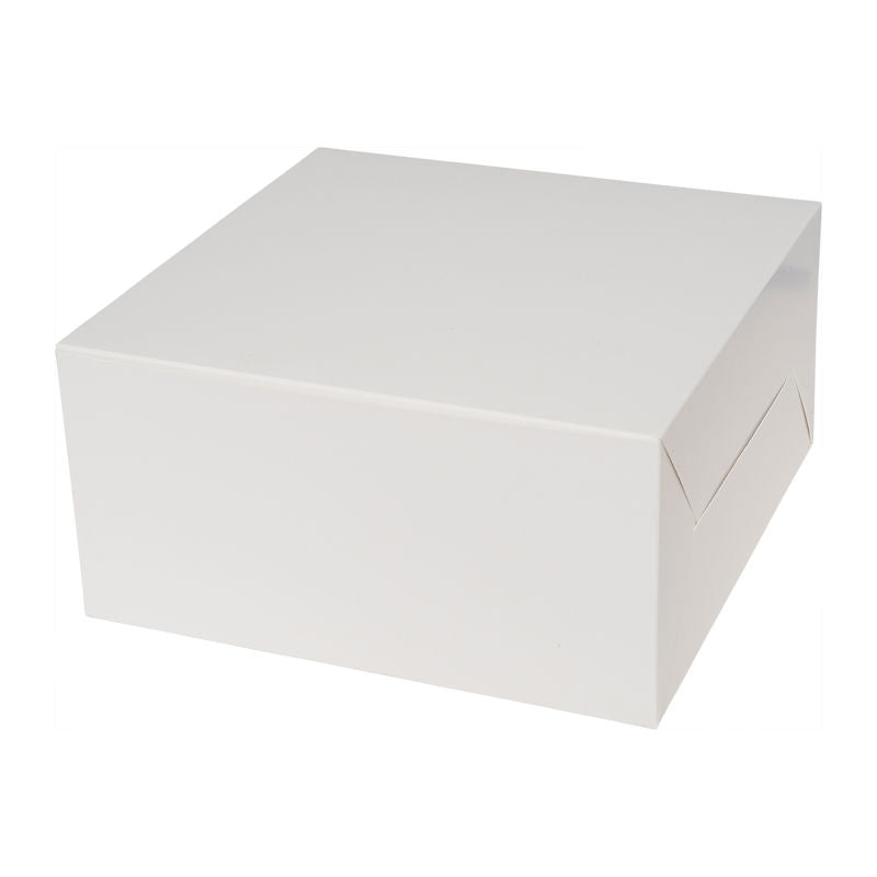 Redman Cake Box Plain White 10X10X5"  - 5Pcs
