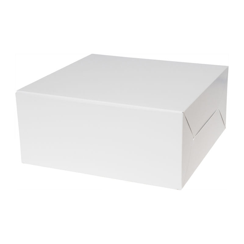 Redman Cake Box Plain White 9X9X4"  - 5Pcs