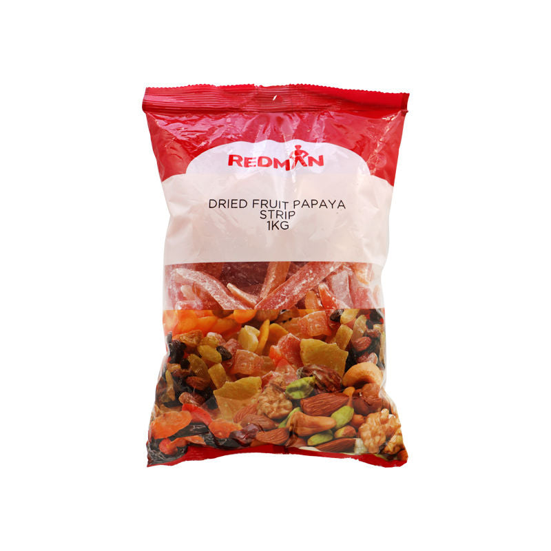 Redman Dried Papaya Strips - 1 Kg