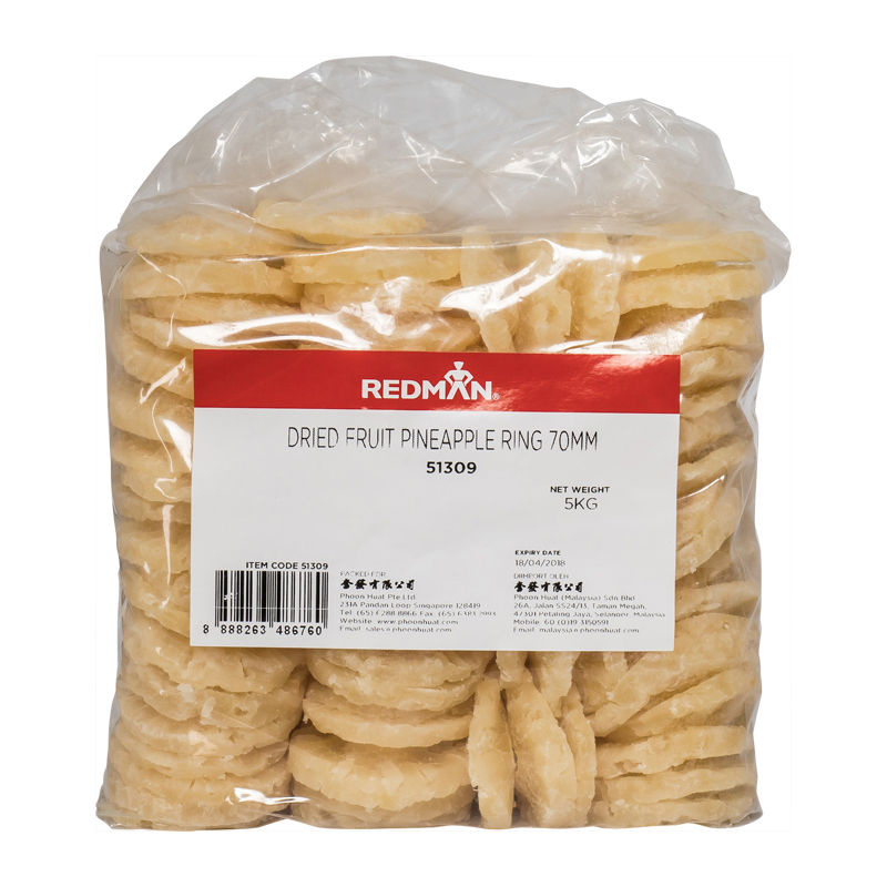 Redman Dried Pineapple Ring 70Mm  -  5Kg