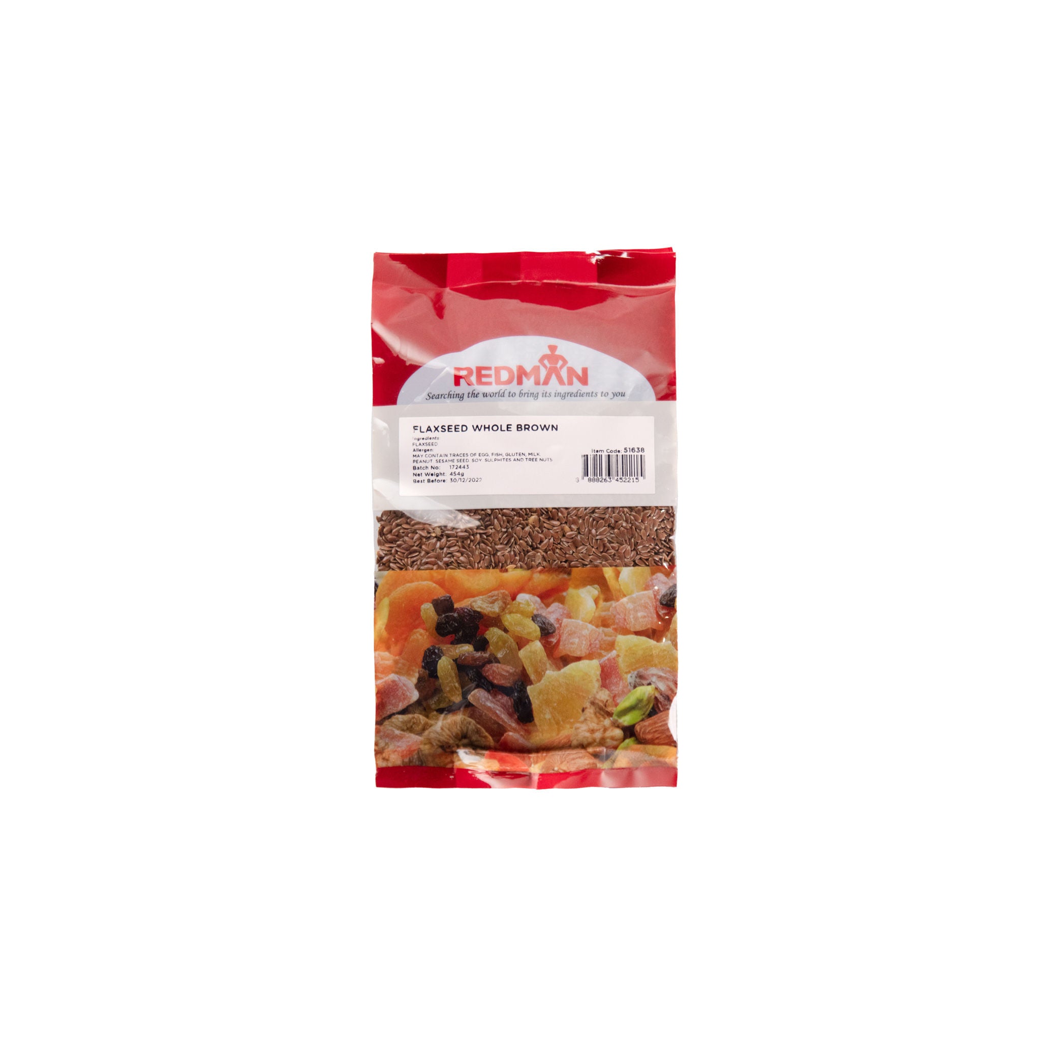 Redman Brown Whole Flaxseed - 454 G