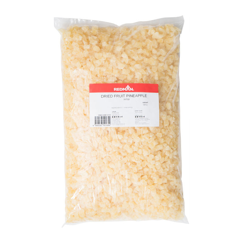 Redman Dried Diced Pineapple 10Mm  -  5Kg