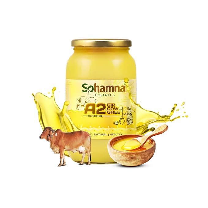 Sohamna Organics A2 Gir Cow Ghee - 1 L