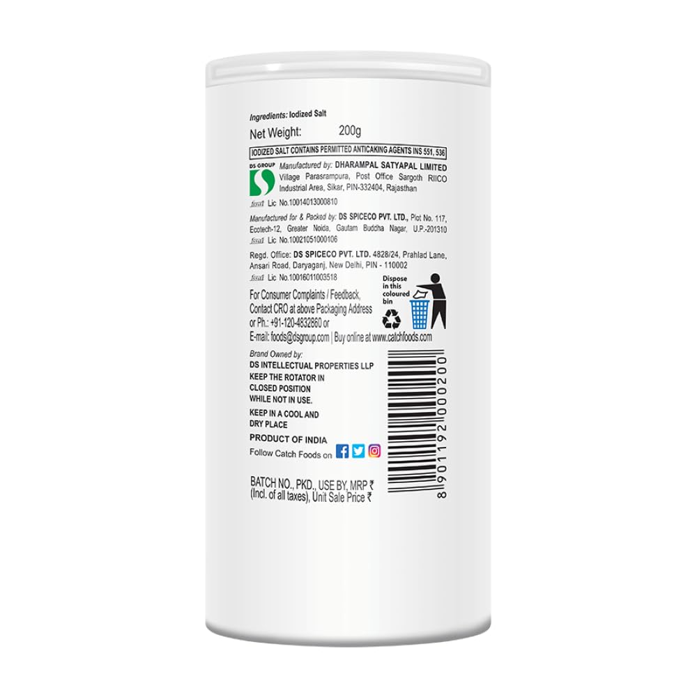 Catch Sprinklers Iodized Table Salt - 200 g