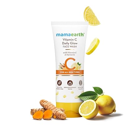 Mamaearth Vitamin C & Turmeric Daily Glow Face Wash (Certified ORGANIC) - 100 ml