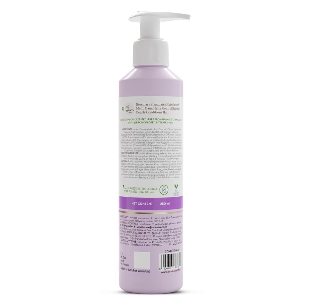 Mamaearth Rosemary & Methi Anti Hair Fall Conditioner (Certified ORGANIC) - 250 ml