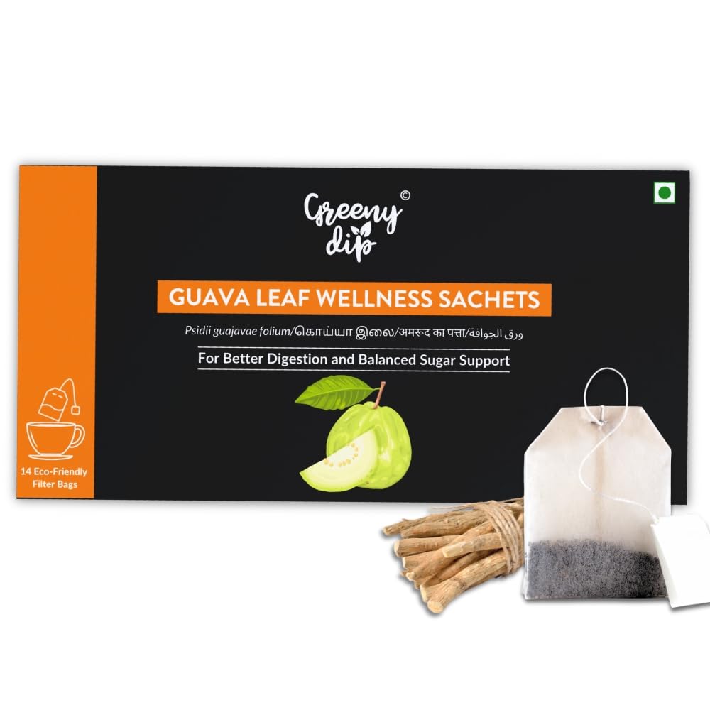 Greeny Dip Soup Guava Leaf Wellness Sachets (14-Day Pack) - 1 Box