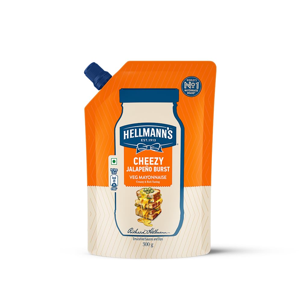 HELLMANN'S Cheezy Jalapeno Mayonnaise - 300 g