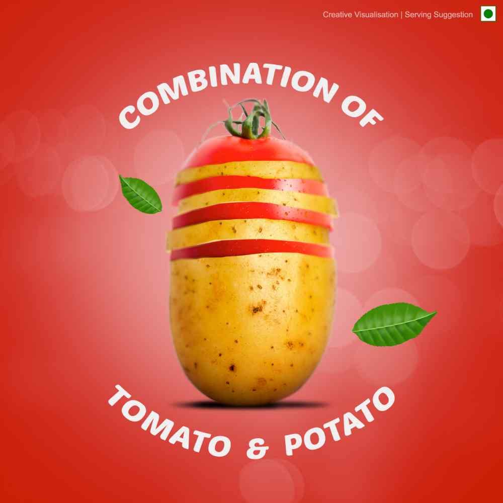 Bingo Tomato Flavour Potato Chips - 110 g