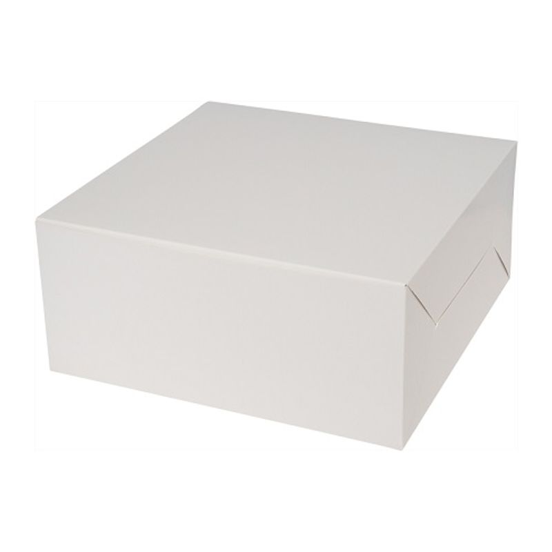 Redman Cake Box Plain White 11X11X5 "  - 2Pcs