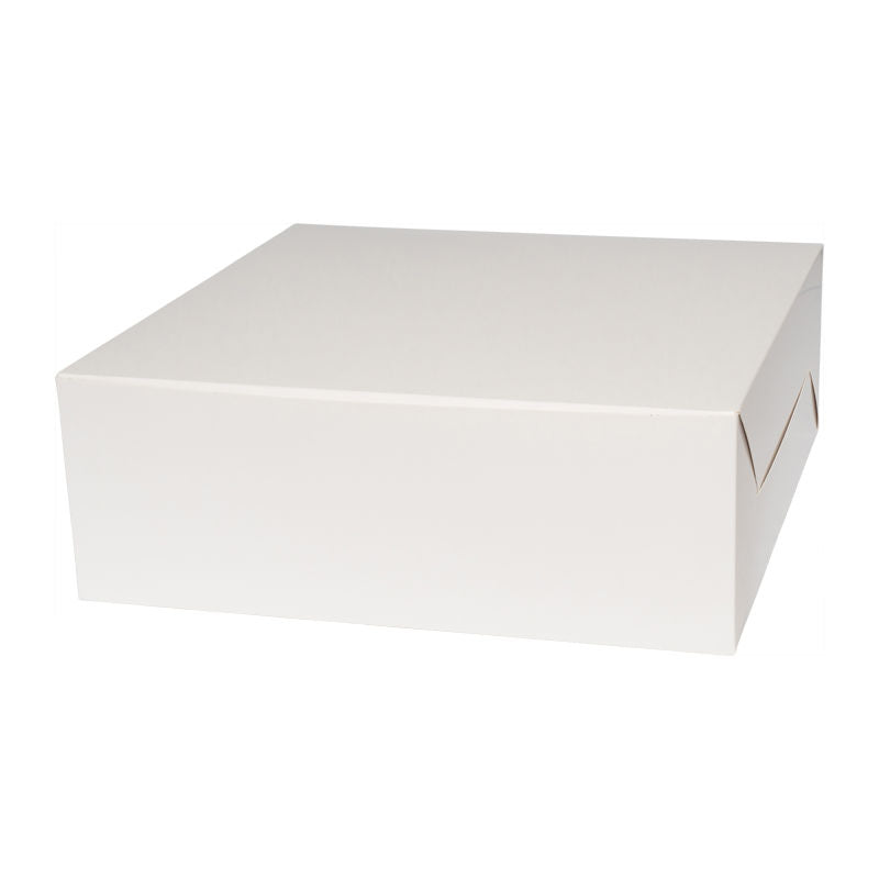 Redman Cake Box Plain White 14X14X5"  - 2Pcs