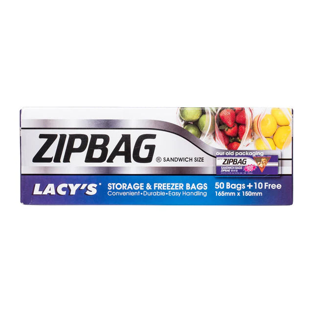 Lacy'S Sandwich Zipbag 165Mmx150Mm (Boxx50Pc + 10Pc Free)