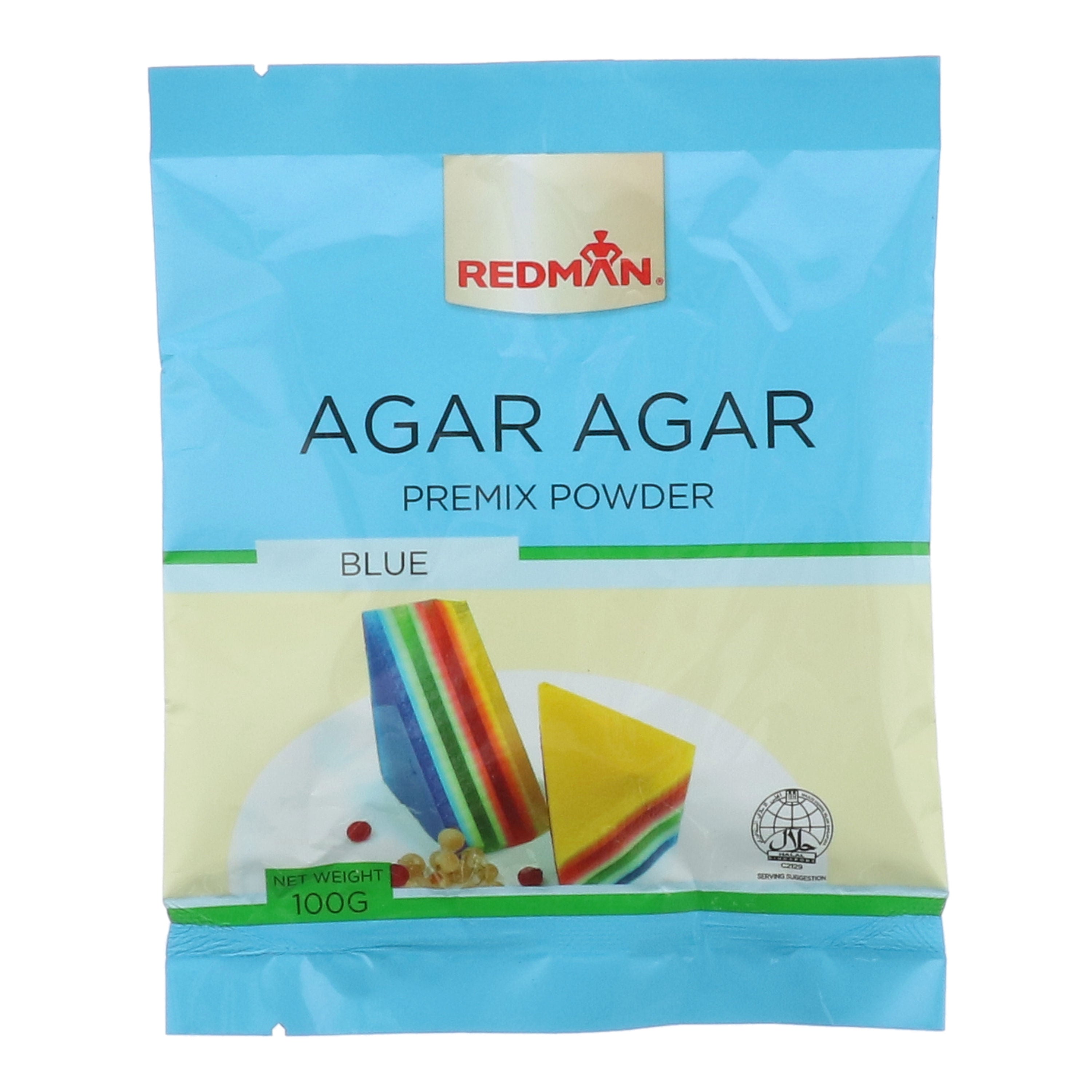 Redman Agar Agar Premix Powder Blue - 100 G