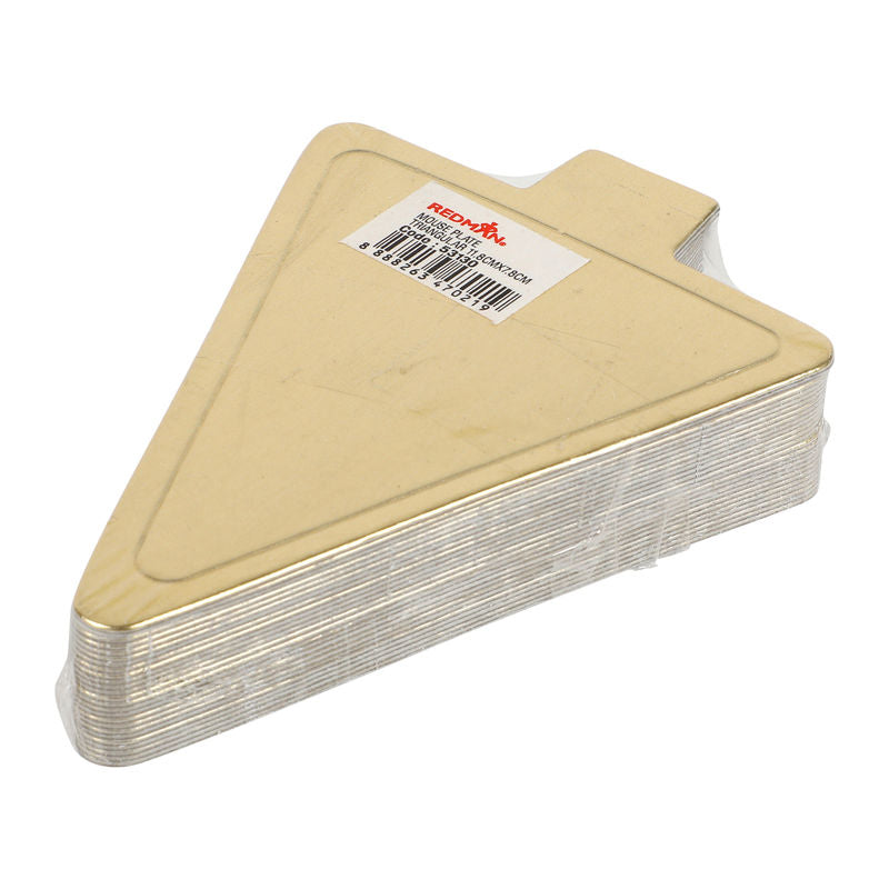 Redman Triangle Gold Gloss Paper Plate 10.9X8.8Cm  - 25Pc