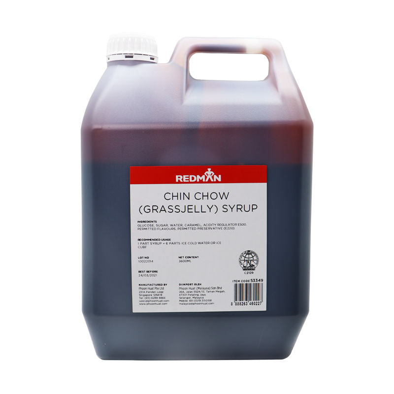 Redman Chin Chow (Grassjelly) Syrup  -  5Kg