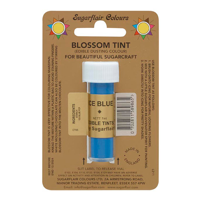 Sugarflair Tint Color Dusting Powder - Ice Blue D127  -  7Ml
