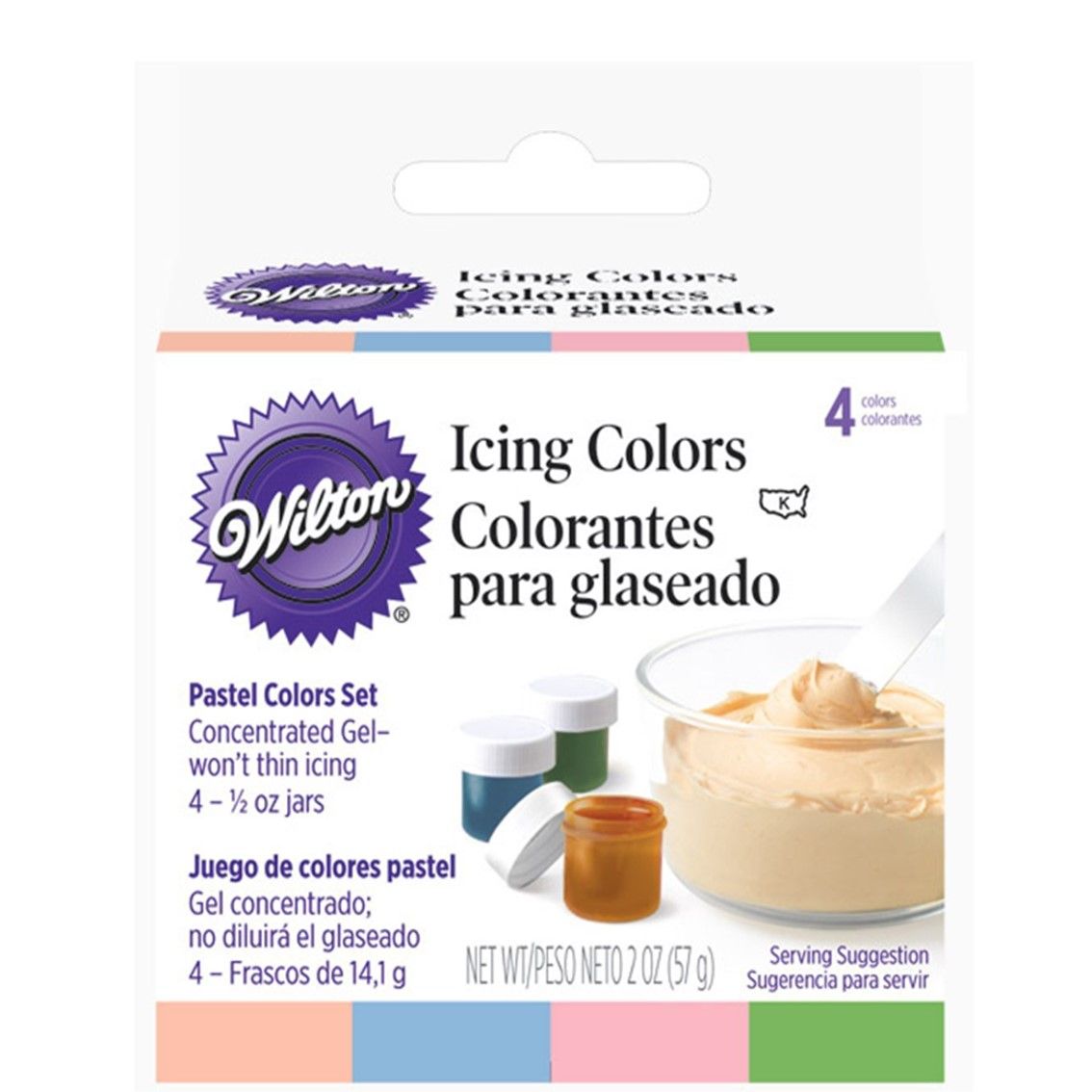 Wilton Icing Color Pastel 4 Set 601-25588  - 1 Pc