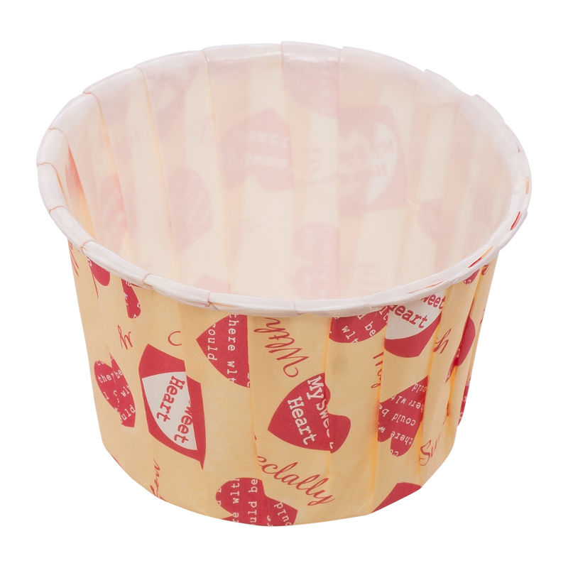 Redman Souffle Baking Case Sweet Heart 44X35Mm - 100 Pc
