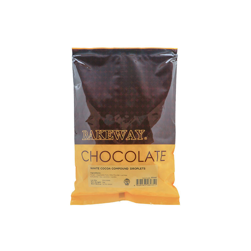 Bakeway White Cocoa Compound Droplets  -  1Kg