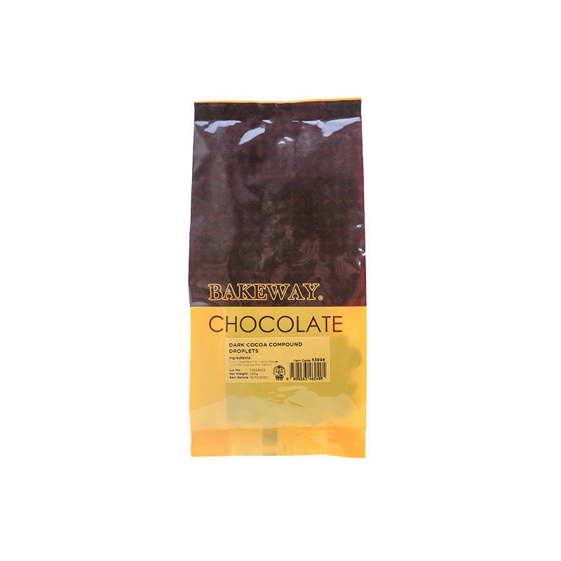Bakeway Dark Cocoa Compound Droplets  - 250 G