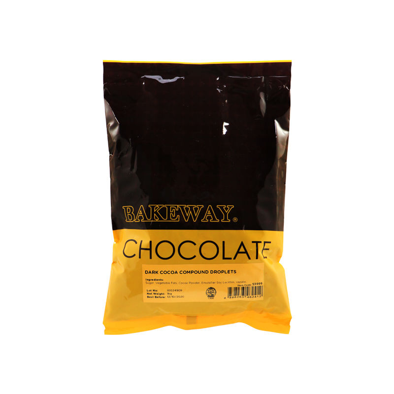 Bakeway Dark Cocoa Compound Droplets  -  1Kg