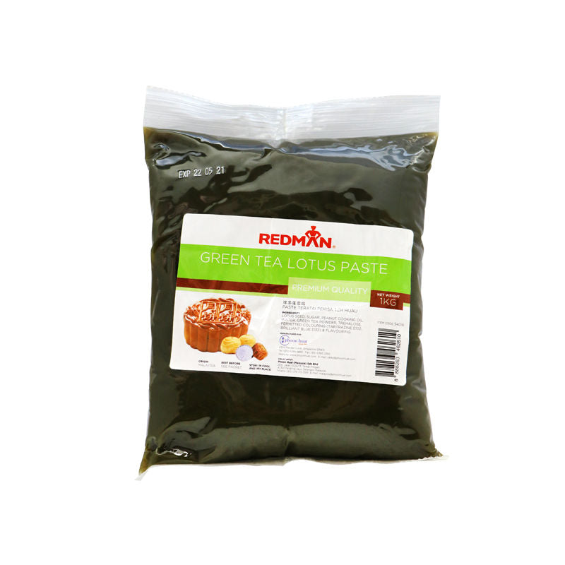 Redman Mooncake Paste Green Tea Lotus  -  1Kg