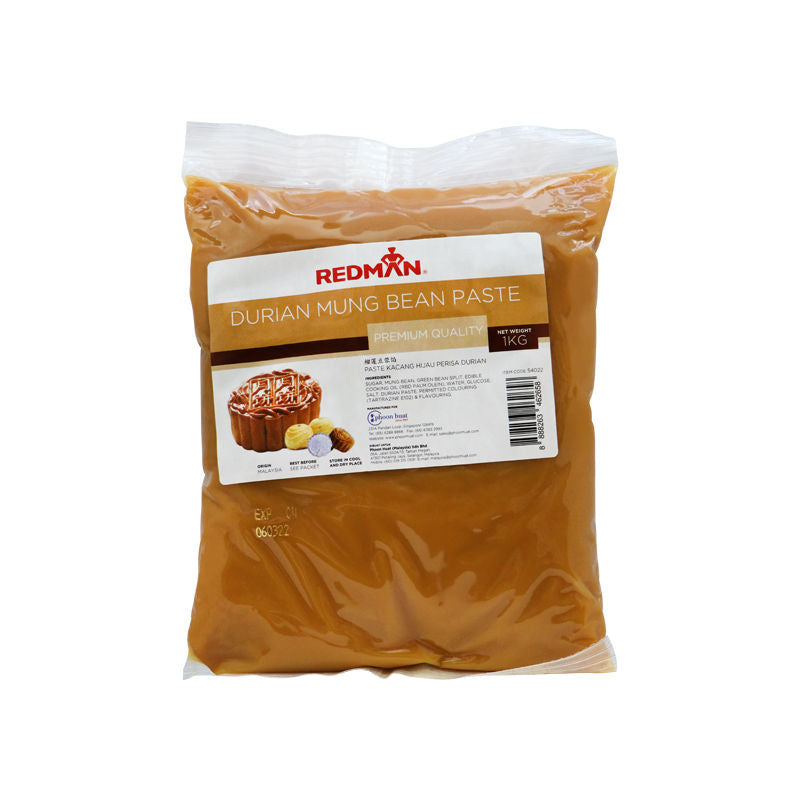 Redman Mooncake Paste Durian Mung Bean  -  1Kg