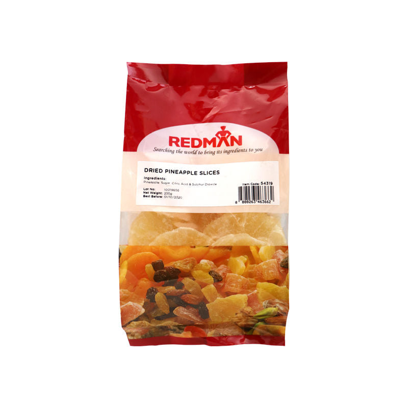 Redman Dried Sliced Pineapple  - 250 G