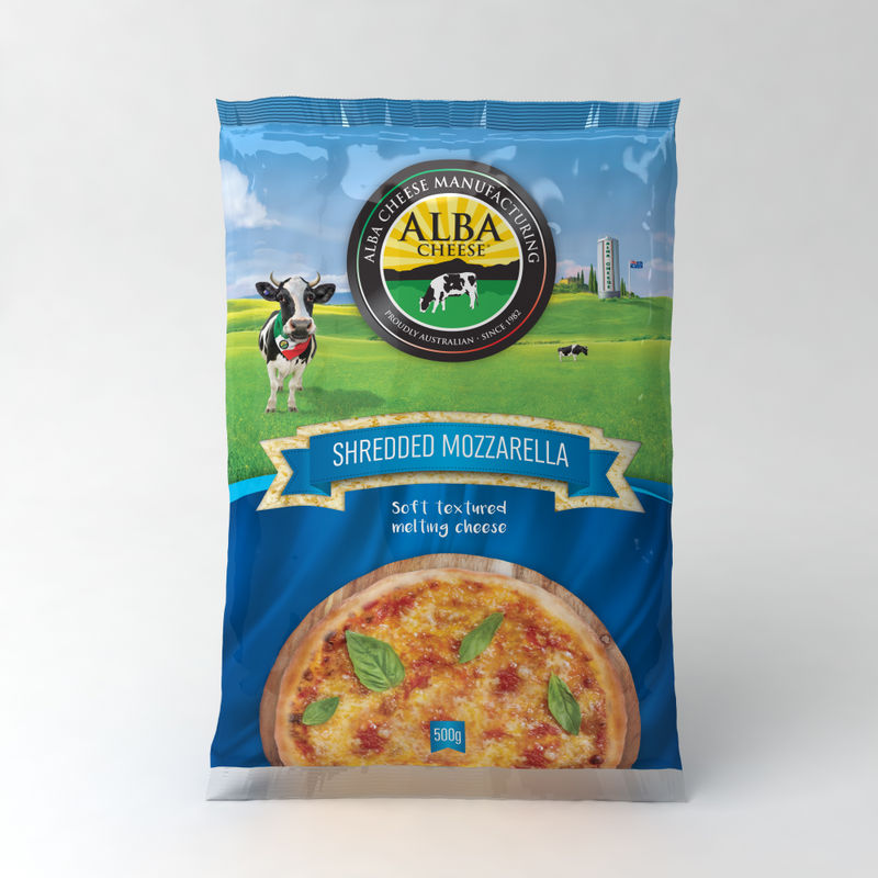 Alba Mozzarella Shredded Cheese  - 500 G