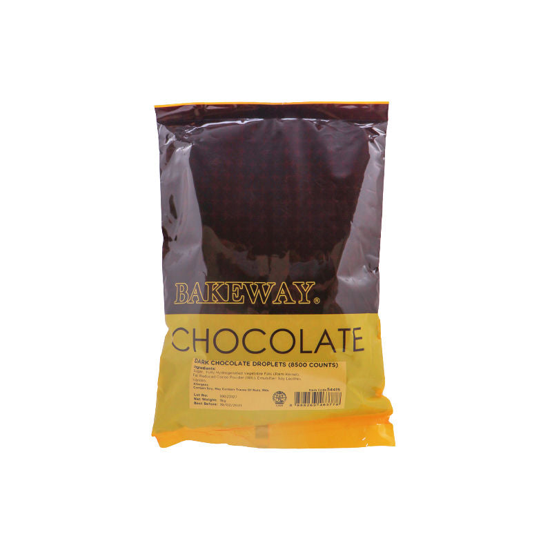 Bakeway Dark Chocolate Droplets (8500 Counts)  -  1Kg